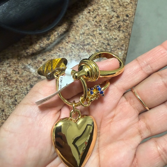 Madewell Gold and Black Keychain with Charms - Picture 4 of 4